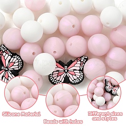 Набор силиконовых бусин&nbsp;SIL-YW0001-47