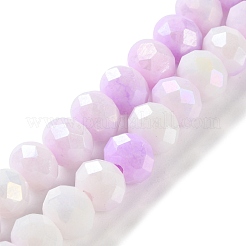 Стеклянные бусины с гальваническим покрытием &nbsp;LAMP-S068-02Q