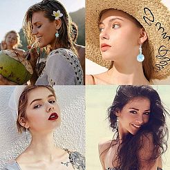 Изготовление сережек своими руками на тему океана&nbsp;DIY-SC0008-63