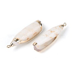 Гальванические большие подвески из натуральной ракушки&nbsp;SSHEL-N042-11