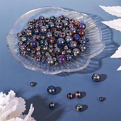 240шт 4 стиля непрозрачные акриловые бусины&nbsp;MACR-TA0001-98