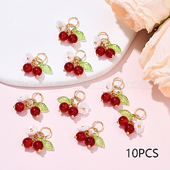 10шт стеклянные подвески&nbsp;PALLOY-YW00093-06