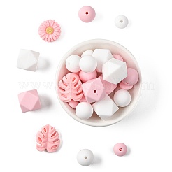 30шт пищевые экологически чистые силиконовые бусины&nbsp;SIL-FS0001-26B