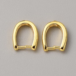 Латунь микро паве прозрачный кубический цирконий застежка на дужках ZIRC-WH0004-06G