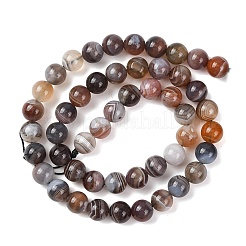 Природные Ботсвана агат бисер нитей&nbsp;G-G453-A01-8mm