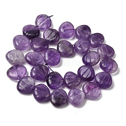 Нити из резных бусин из натурального аметиста&nbsp;G-H339-A07-01B