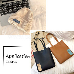 60 шт. 10-х цветные этикетки из микрофибры и кожи&nbsp;DIY-BY0001-08