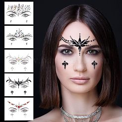 7 лист 7 стиля самоклеящиеся 3D глаза тело лицо украшения акриловые стразы и искусственный жемчуг наклейки&nbsp;MRMJ-OC0003-11