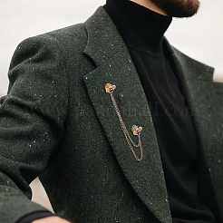 4 шт. броши из цинкового сплава с бахромой и стразами в виде пчелы&nbsp;JEWB-FH0002-33KCG