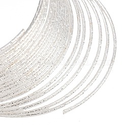 Текстурированная железная проволока для бисероплетения для изготовления украшений своими руками.&nbsp;MW-L001-01A-S