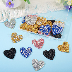 Полиэстеровые термоклеящиеся нашивки со стразами&nbsp;FIND-TA0002-53C