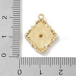 Покрытие стойки латунь микропаве прозрачные подвески из кубического циркония&nbsp;X-KK-A224-04G