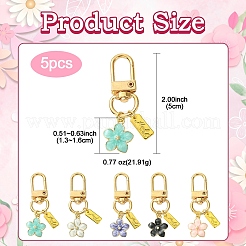 Подвесные украшения из сплава эмали&nbsp;HJEW-YW00002