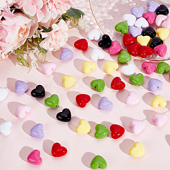 64шт 8 цвета непрозрачные акриловые бусины&nbsp;SACR-PH0001-51