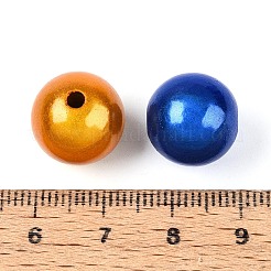 Лакированные бусины из акрила &nbsp;MACR-Q154-14mm-01M-01