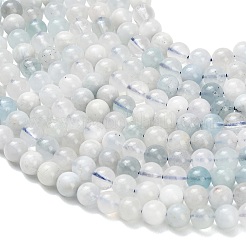 Природные Аквамарин бисер нитей&nbsp;G-F826-B01-6mm