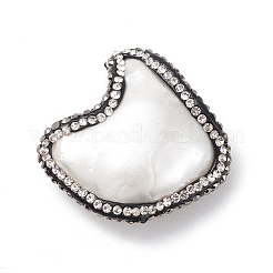 Гальванические бусины из натуральных пресноводных ракушек&nbsp;SHEL-F005-09B