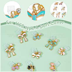 9шт пластиковые мобильные пылезащитные заглушки&nbsp;HJEW-WH00143