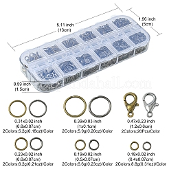 40 шт. 2 цветные застежки из цинкового сплава&nbsp;DIY-YW0006-32