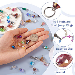 120шт 20 стильный кулон из гальванического стекла&nbsp;CW-TAC0001-21