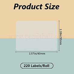 200 шт. прямоугольные бумажные термопечатные этикетки-наклейки&nbsp;AJEW-WH20020-075