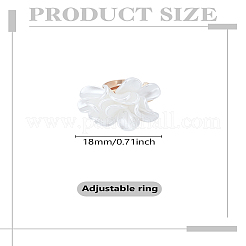 1 шт акриловые цветочные кольца для пальцев&nbsp;RJEW-LP0003-38