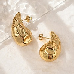 Серьги-гвоздики из нержавеющей стали 304&nbsp;EJEW-Q011-05G