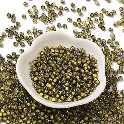 Прозрачные внутри цветные стеклянные бусины&nbsp;SEED-H002-A-C202