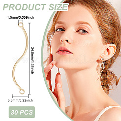 30 шт. латунные соединительные подвески&nbsp;KK-GO0001-27