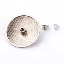 Заклепка винта сплава & имитация бирюзы корабля твердая PALLOY-WH0084-09B