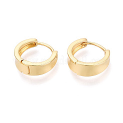 Латунные серьги обруча&nbsp;EJEW-N063-02G