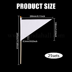 Флаг из полиэстера с бамбуковой ручкой&nbsp;AJEW-WH0314-926