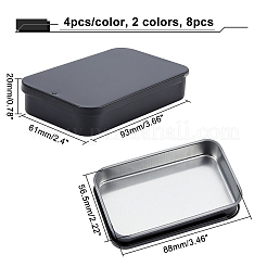 8 шт. 2-цветная жестяная коробка со слайд-крышкой&nbsp;CON-OC0001-35