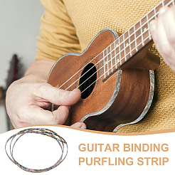 Пластиковые гитарные переплёты с имитацией ракушки&nbsp;AJEW-WH0470-41