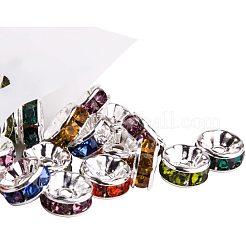 Латунь марки А стразы Rondelle разделительные бусины&nbsp;KK-PH0010-24S-NF