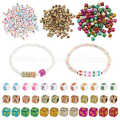 700шт 3 стиля непрозрачные акриловые бусины&nbsp;OACR-PJ0001-01B