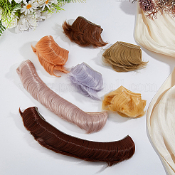 10 шт. 10 цвета высокотемпературное волокно короткая челка прическа кукольный парик волосы&nbsp;DOLL-DC0001-04