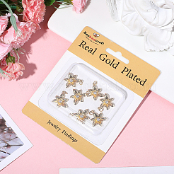 8 шт. Покрытие стойки латунь микропаве прозрачные подвески из кубического циркония&nbsp;KK-BBC0021-87