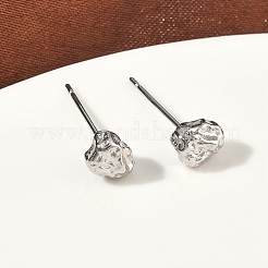 Серьги-гвоздики из латуни Nuggets&nbsp;EJEW-F403-01P