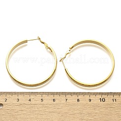 Серьги-кольца из нержавеющей стали 304 для женщин&nbsp;EJEW-C096-43G-03