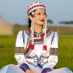 Этническая вышивка полиэстер плоские ленты&nbsp;OCOR-WH0058-98B