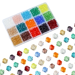 15 нитка 15 цвета прозрачные стеклянные бусины нити&nbsp;EGLA-FS0001-46