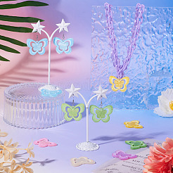 Набор для изготовления акриловых висячих сережек-бабочек своими руками&nbsp;DIY-TA0009-74