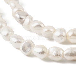 Гальванические оболочки жемчужные бусы пряди&nbsp;BSHE-M036-02B