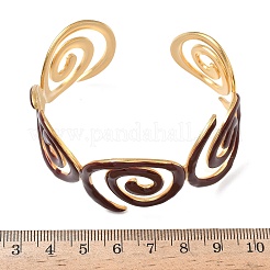 Браслеты-манжеты Vortex 304 из нержавеющей стали&nbsp;BJEW-F525-03C-G