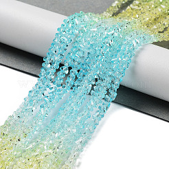 Прозрачные стеклянные бусины&nbsp;X-GLAA-H023-03A