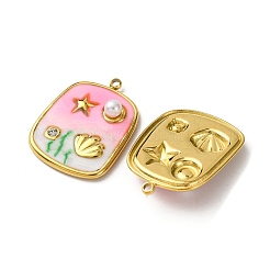 Подвески из нержавеющей стали 304 с эмалью&nbsp;X1-STAS-L299-18G-01