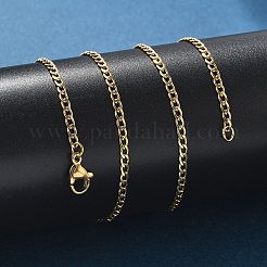 Ионное покрытие (ip) 304 нержавеющая сталь панцирные цепочки ожерелья&nbsp;NJEW-K099-04G