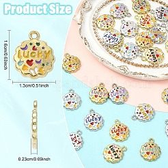 28шт 14 цвета сплава эмаль подвески&nbsp;FIND-YW0011-46