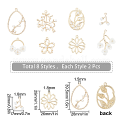 Подвески из сплава 16шт 8 стиля&nbsp;PALLOY-SC0003-65LG